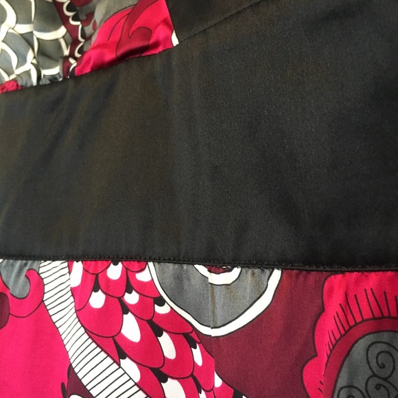 NWT 100% Silk Pink and Black High Waist Dress - Picture 11 of 13